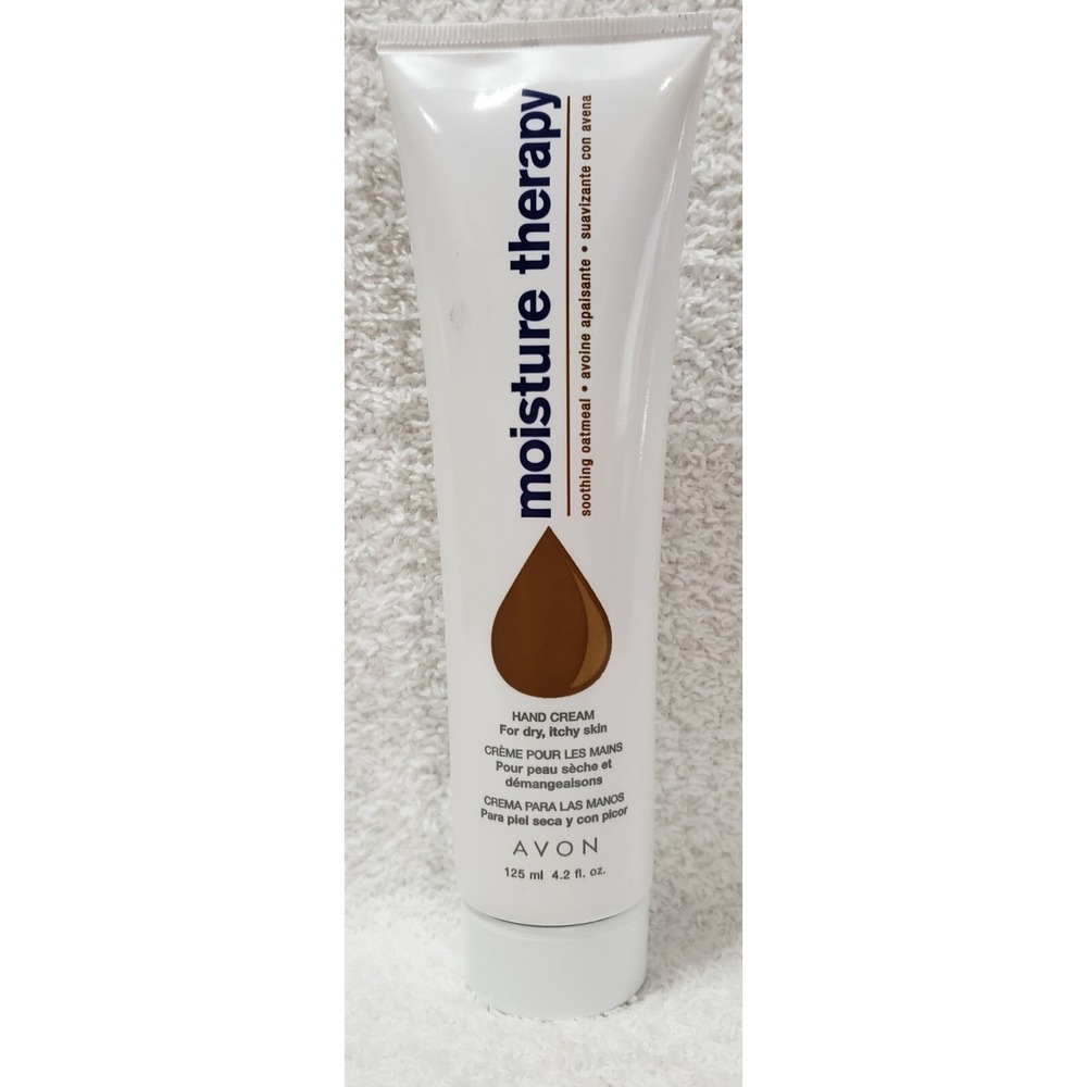 Avon Moisture Therapy SOOTHING OATMEAL Hand Cream Dry Itchy 4.2 oz/125mL New